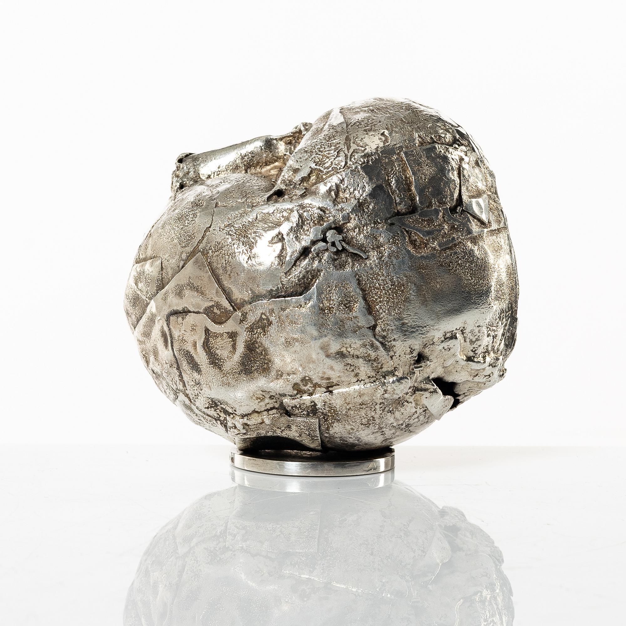 Lars Arby, skulptur, silver, Göteborg 1969.