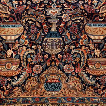 A Kashmar rug, 392 x 300 cm.