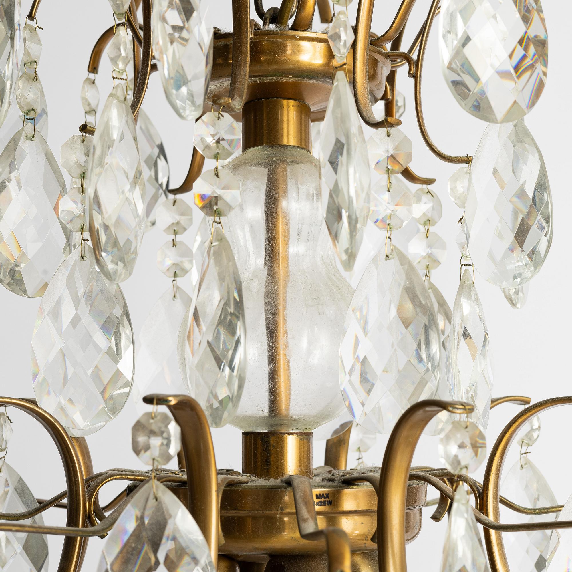 Chandelier, second half of the 20th century.
