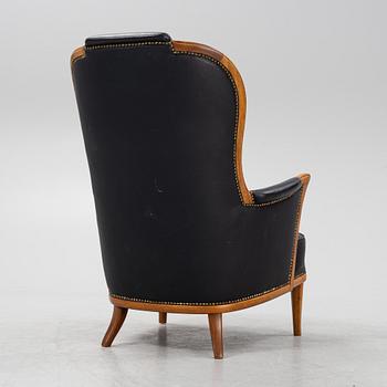 Carl Malmsten, a mahogany 'Vår Fru' armchair, Bodafors, 1964.