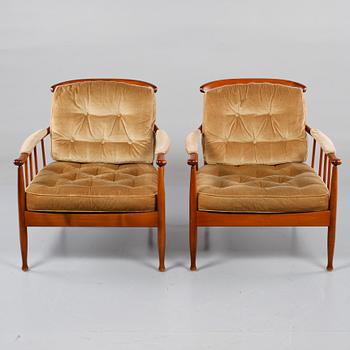 FÅTÖLJER ett par. "Skrindan", Kerstin Hörlin-Holmqvist, OPE, 1960-tal.