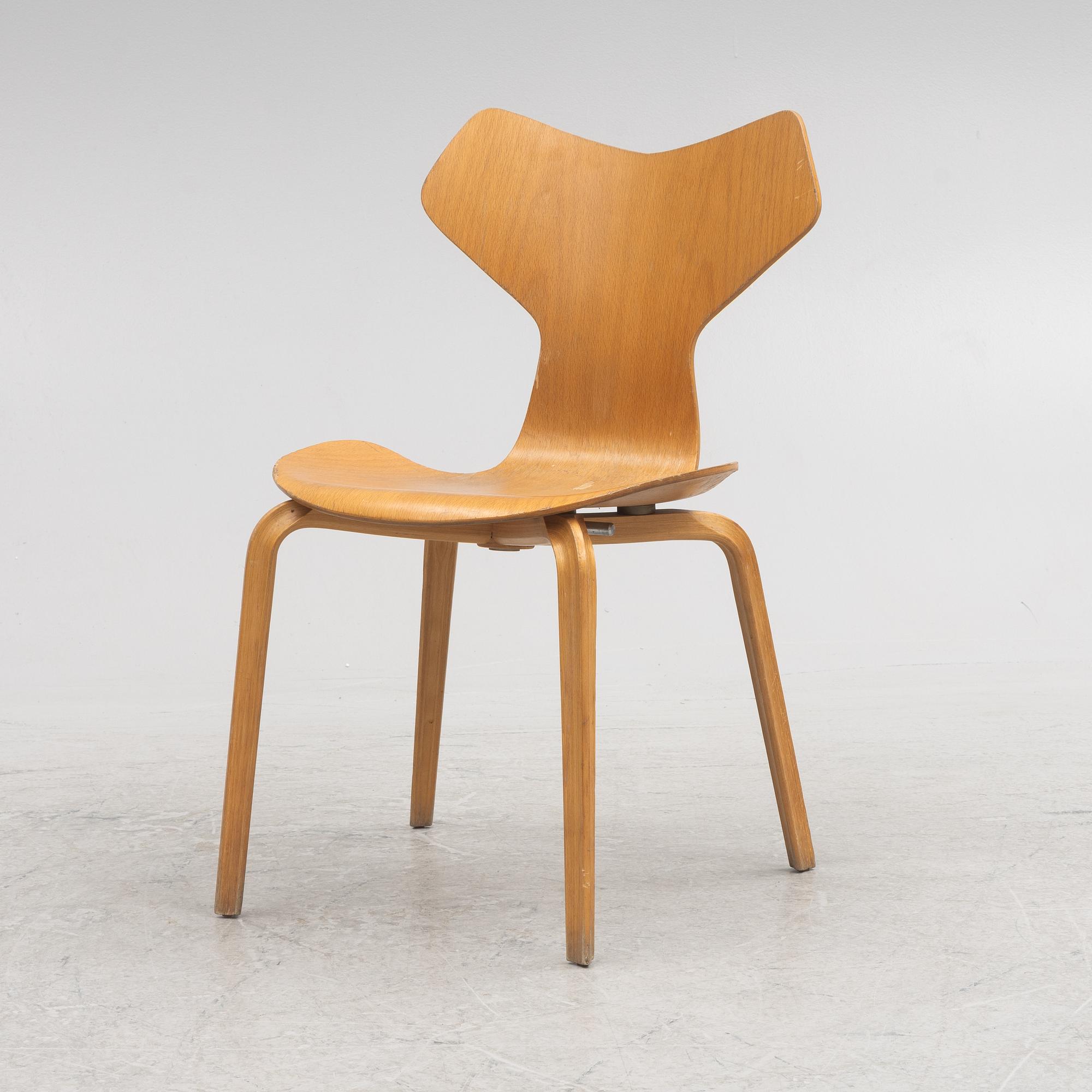 Arne Jacobsen, chair, "Grand Prix", Fritz Hansen, Denmark,.