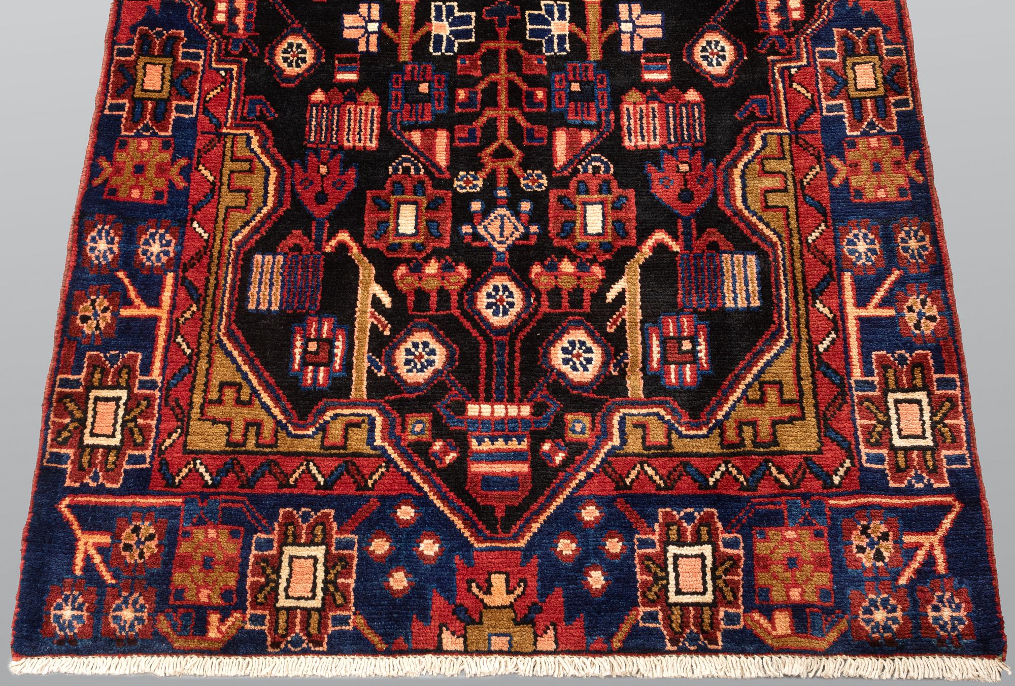 A runner, North east persian, ca 501 x 101 cm.