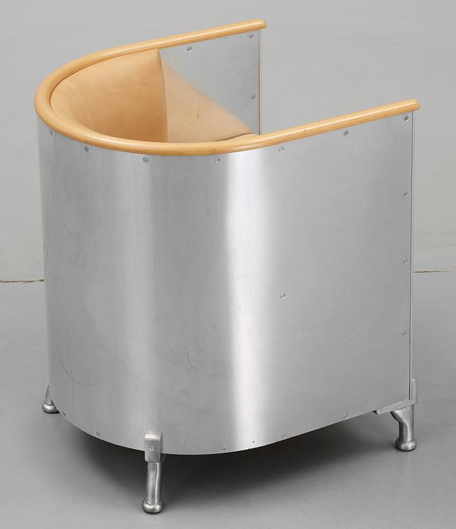 MATS THESELIUS, fåtölj, "Aluminium/Theselius", Källemo efter 1990.