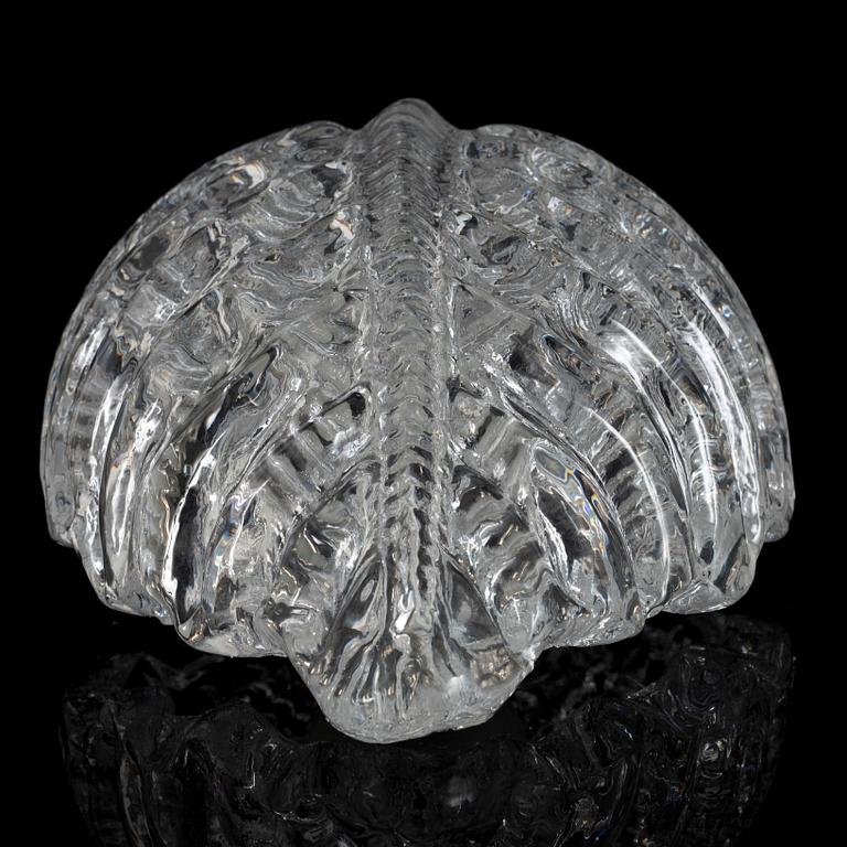 Fritz Kurz, a pair of wall lights model "KD 924", Orrefors, Sweden, mid 20th century.