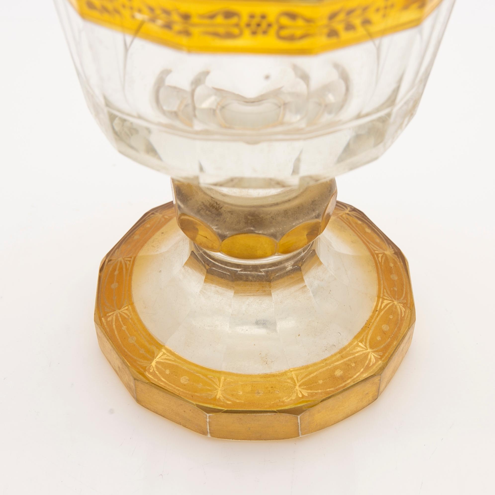 Lidded goblet, latter half of the 19th century.
