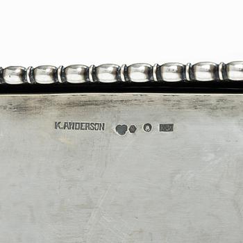 Karl Anderson, Casket, silver, Stockholm 1924.