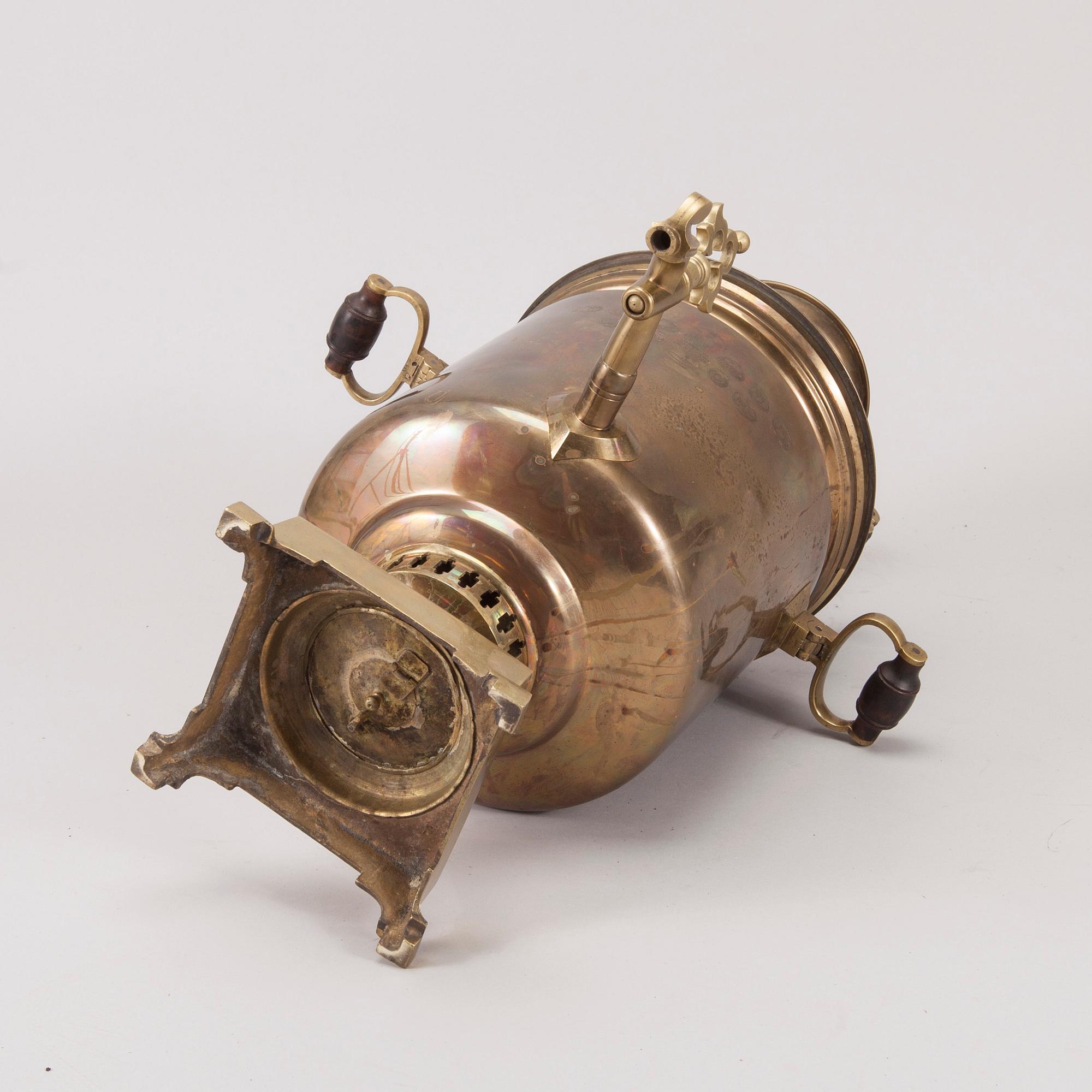 SAMOVAR, Tula, mässing, Ryssland sekelskiftet 1800/1900.