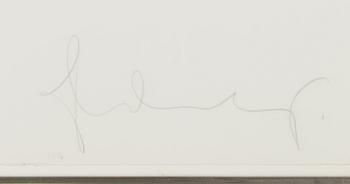 Claes Oldenburg, etsaus, akvatinta, signeerattu ja päivätty 1976, numeroitu 1/60.