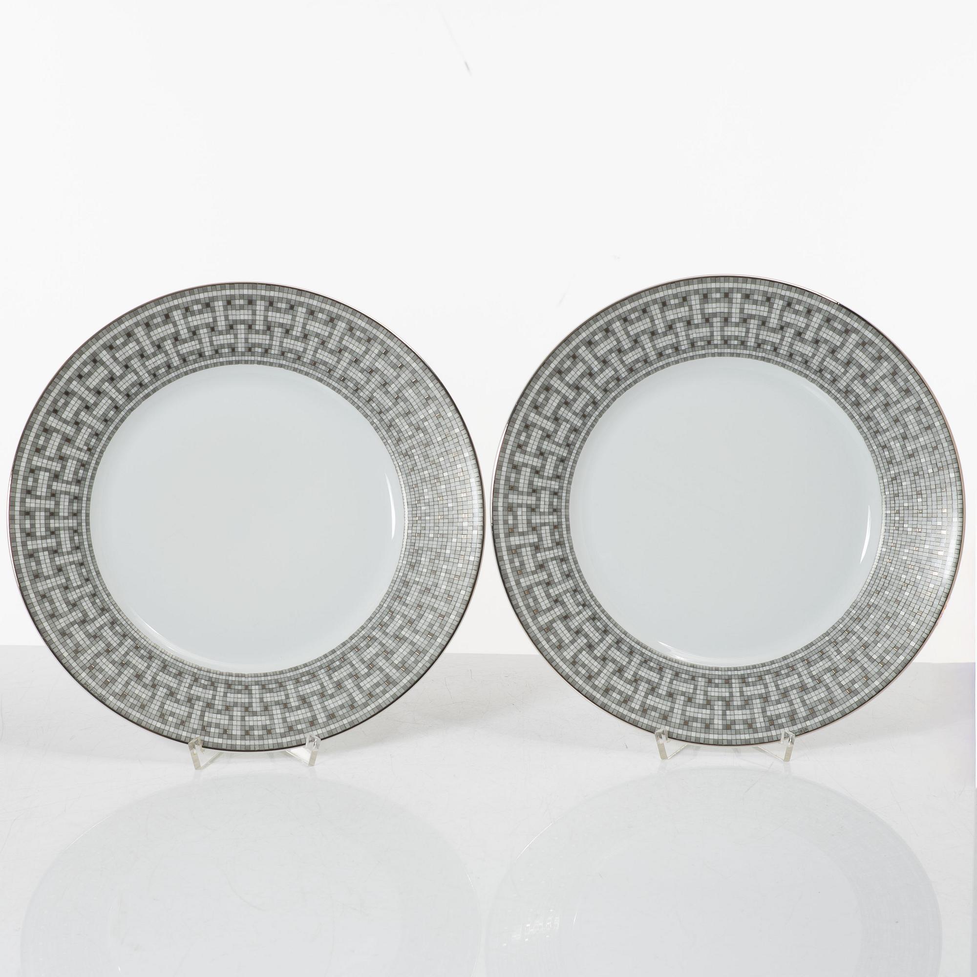 Hermès, plates, 4 pcs, "Mosaique au 24".