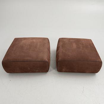 Rodolfo Dordoni, Poufs, a pair, "Botero", Minotti, Italy.