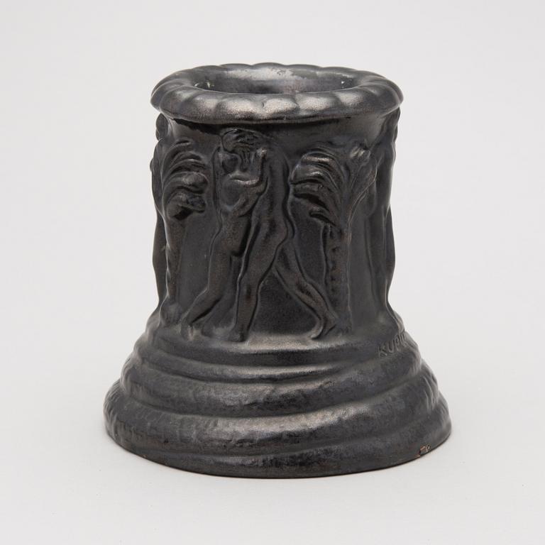 a plaster decoration bowl, signed Aarre Aaltonen 1923.