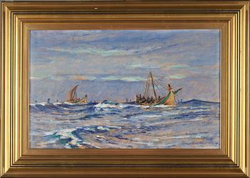 RIKARD LINDSTRÖM, olja på pappannå, signerad och daterad 1920.