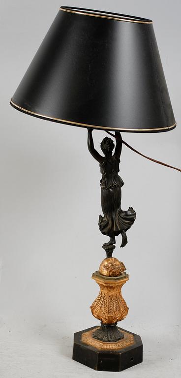 BORDSLAMPA, empirestil, 1800-tal.