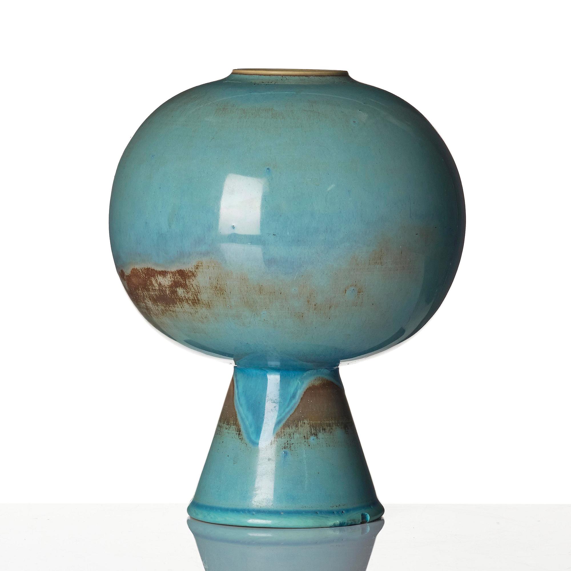 Stig Lindberg, a stoneware vase, Gustavsberg Studio, 1956.