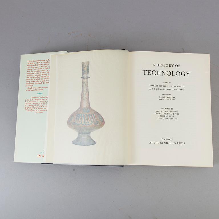 5 books "A history of technology" volume I-V.