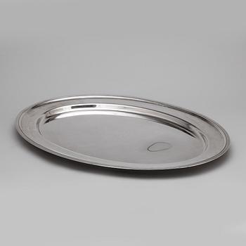 STEKHUV MED FAT, nysilver, rokokostil, troligen England, 1900-tal.