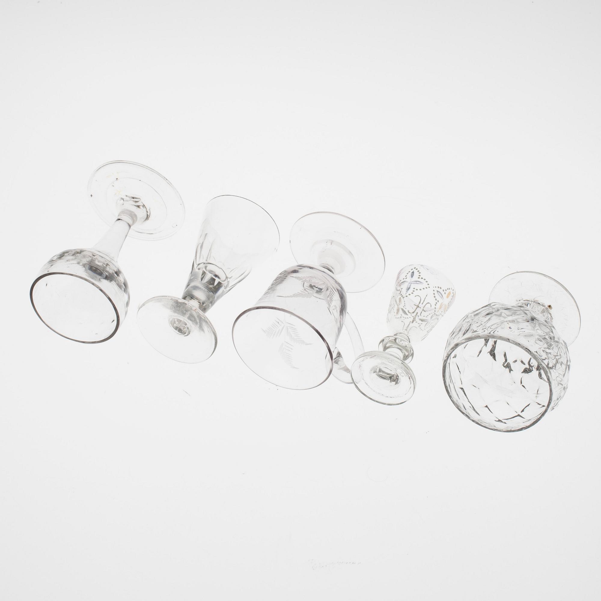 PARTI GLAS, 18 st, 1800- och 1900-tal.