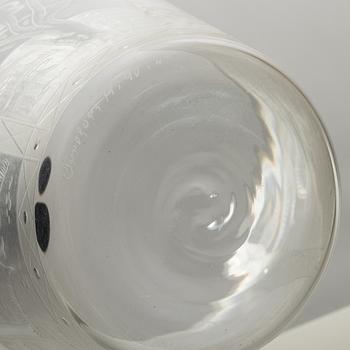 Edward Hald, a glass bowl/vase, Orrefors, Sweden,.