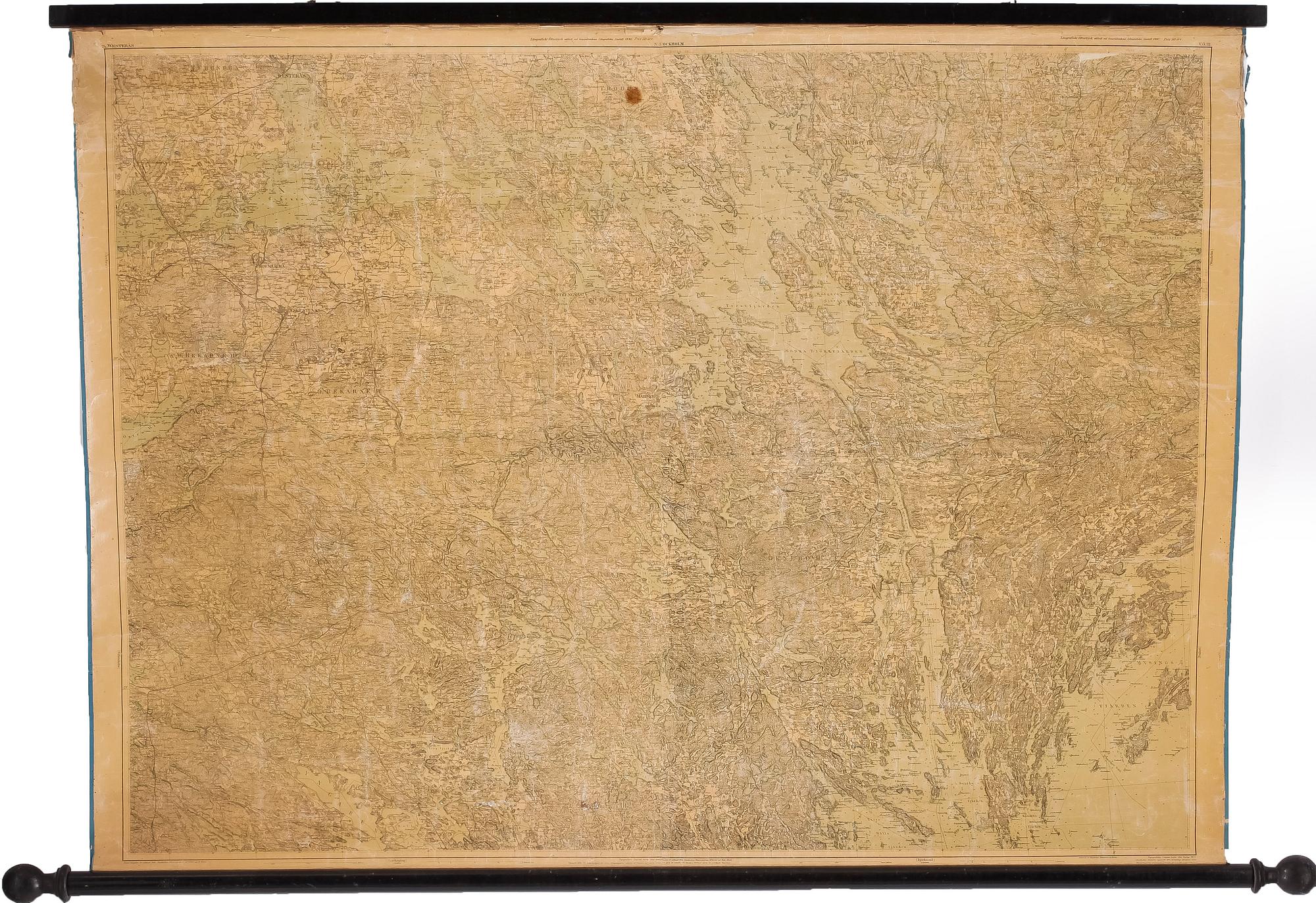 TOPOGRAFISK KARTA samt KARTBOK, 1890 respektive tidigt 1900-tal.