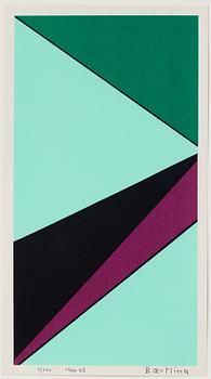Olle Baertling, silkscreen in colours, 1966-68, signed 3/300.