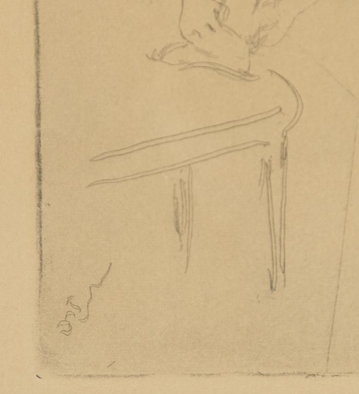 Edgar Degas, "Danseuse enfilant son chausson".