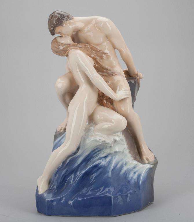 FIGURIN, porslin, Theodor Lundberg, Royal Copenhagen, 1949.