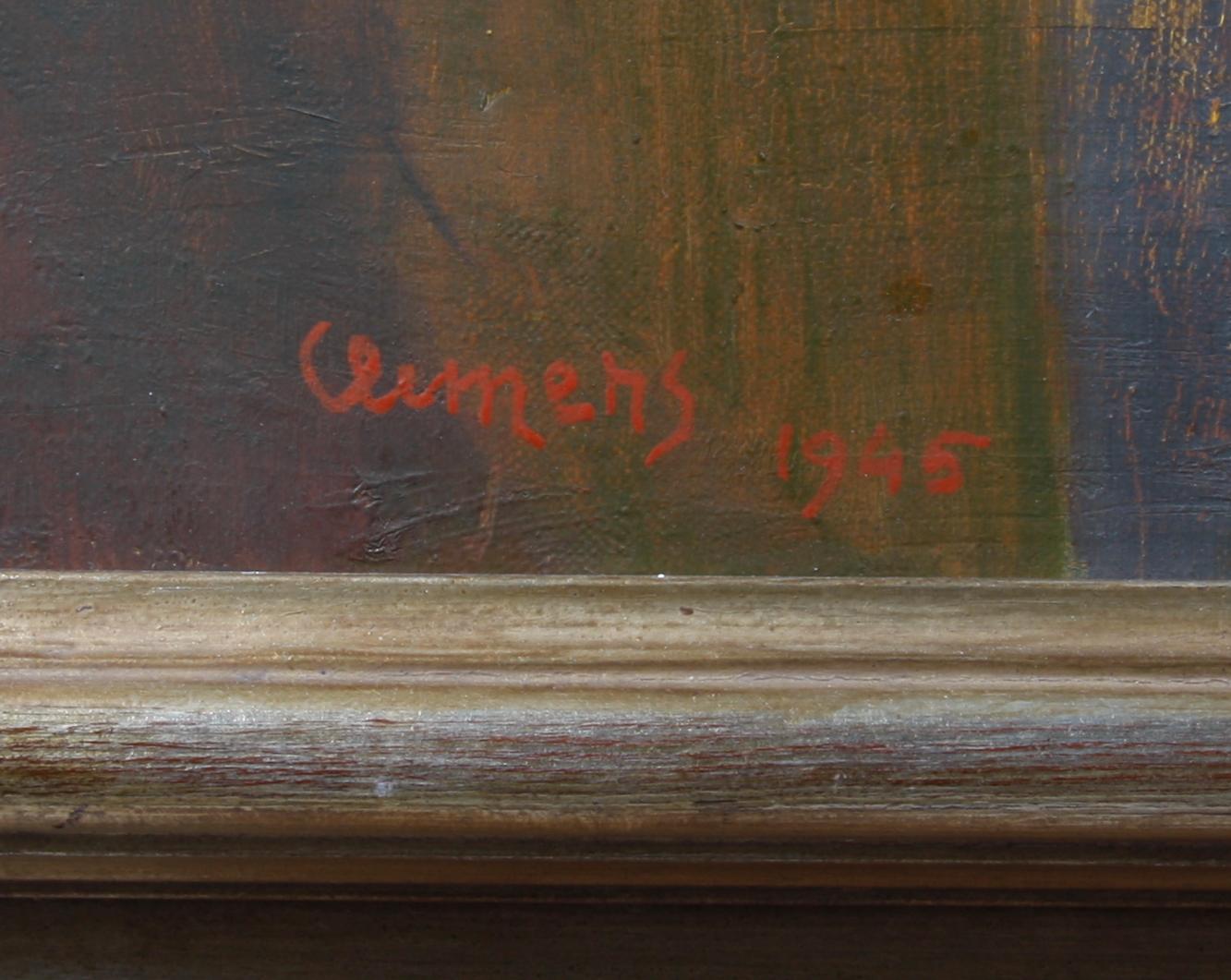 CLEMENS, CURT. Olja på duk. Sign o dat 45.