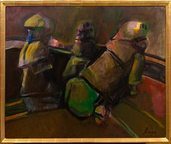 Orlando Pelayo Entrialgo, olja på duk, signerad, A tergo daterad 1978.