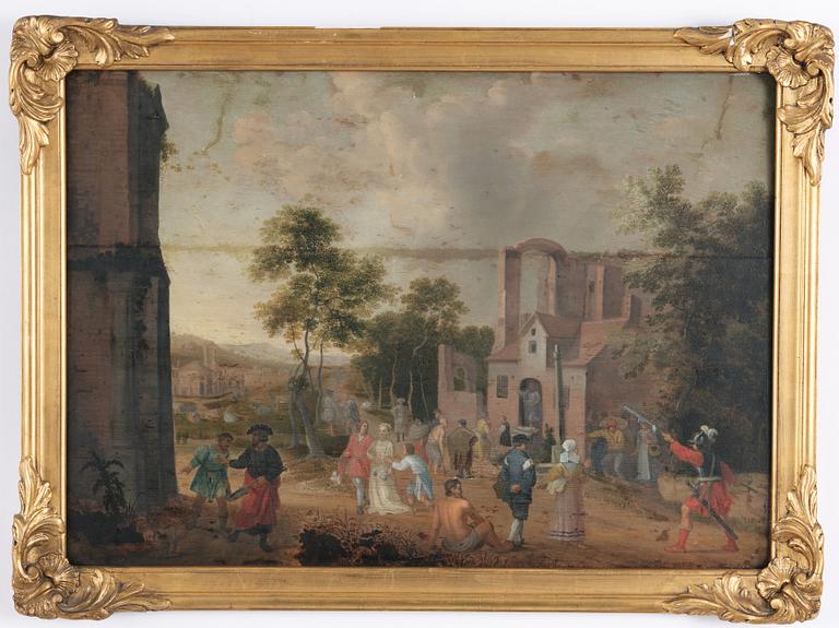 Cornelis Adamsz. Willaerts, Circle of, oil on panel, insignificant signed Cornel Willae….