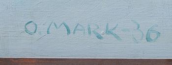 OKÄND KONSTNÄR, olja på duk, sign Mark.