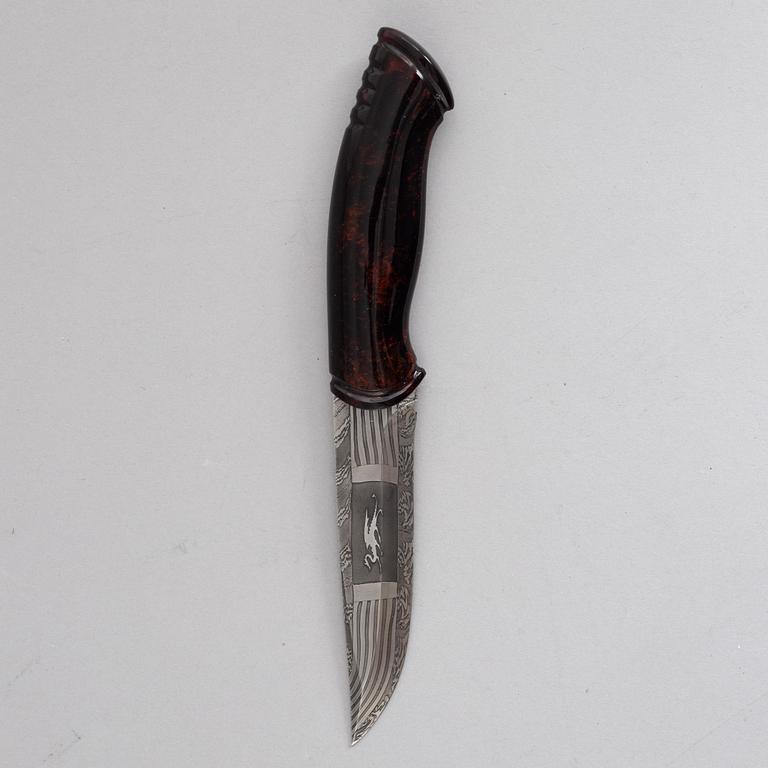 Patrik Nilsson & Mattias Styrefors, knife, "Dragon Knife", signed and dated 2017.