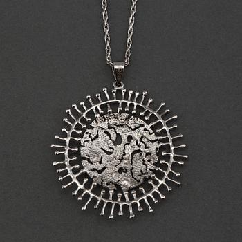 A Tapio Wirkkala Silver Necklace 'Full Moon'.