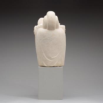 BODHISATTVA, marmor, Tang-stil, 1800-tal.
