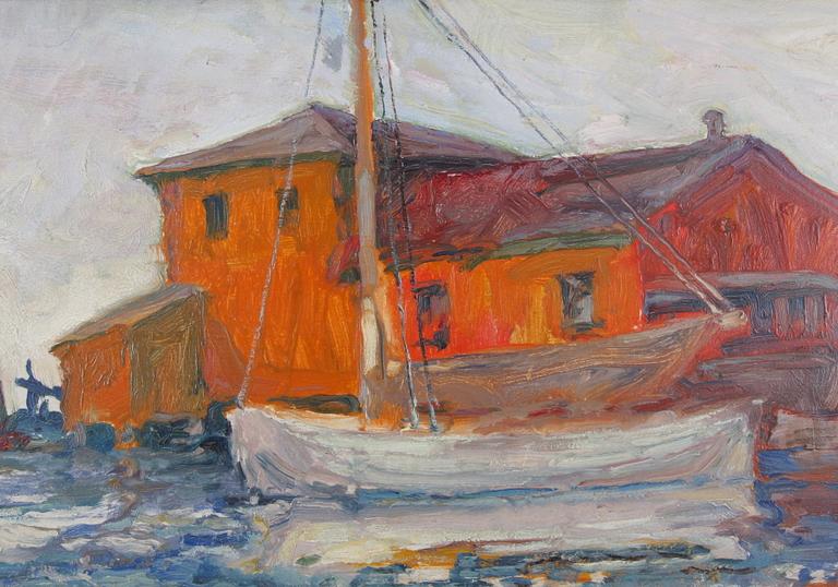 EMILE ZOIR, olja på duk, sign.