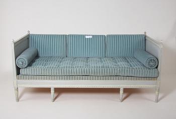 SOFFA/DAGBÄDD, gustaviansk stil omkring 1900.