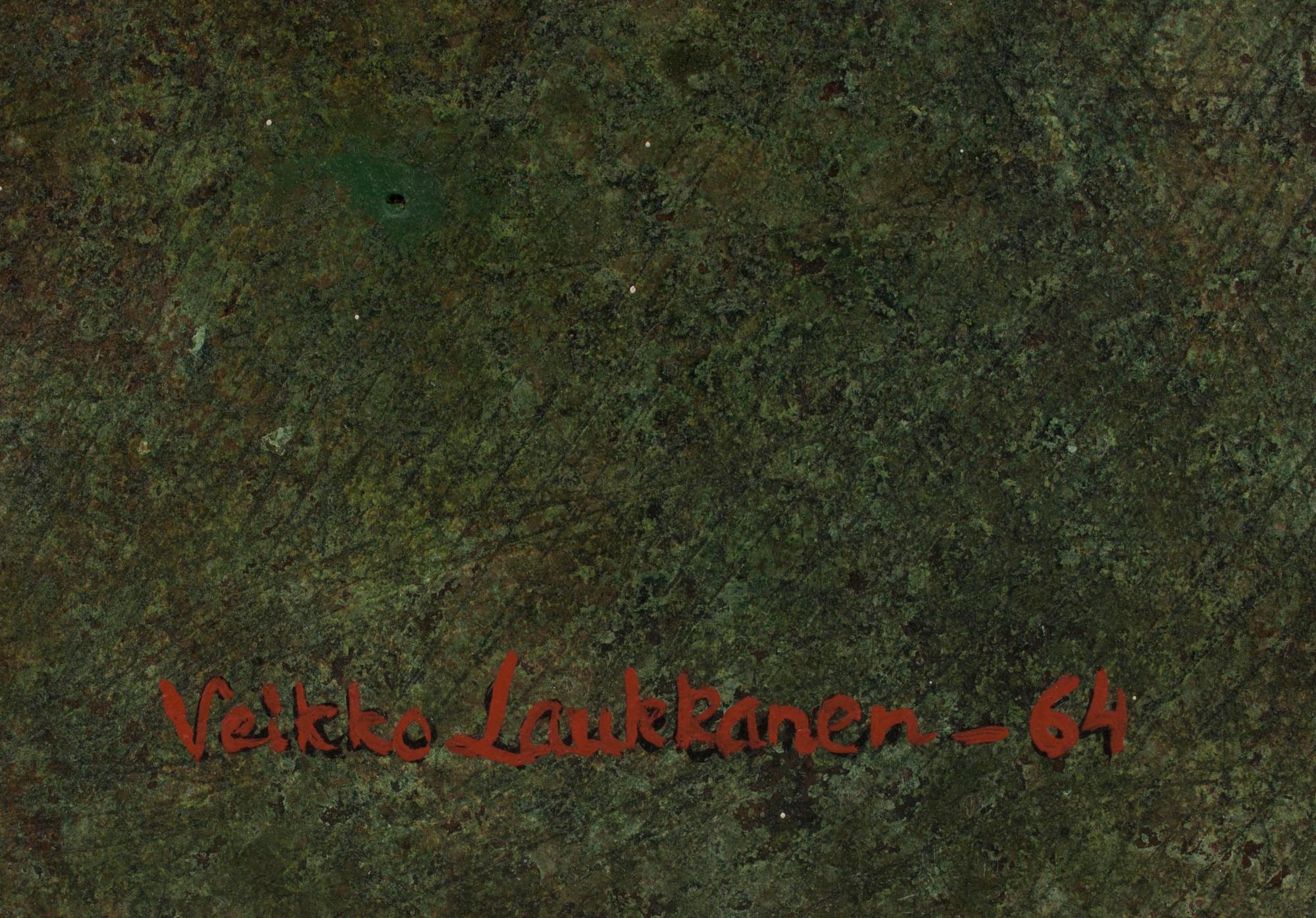 VEIKKO LAUKKANEN, olja på skiva, signerad och daterad -64.