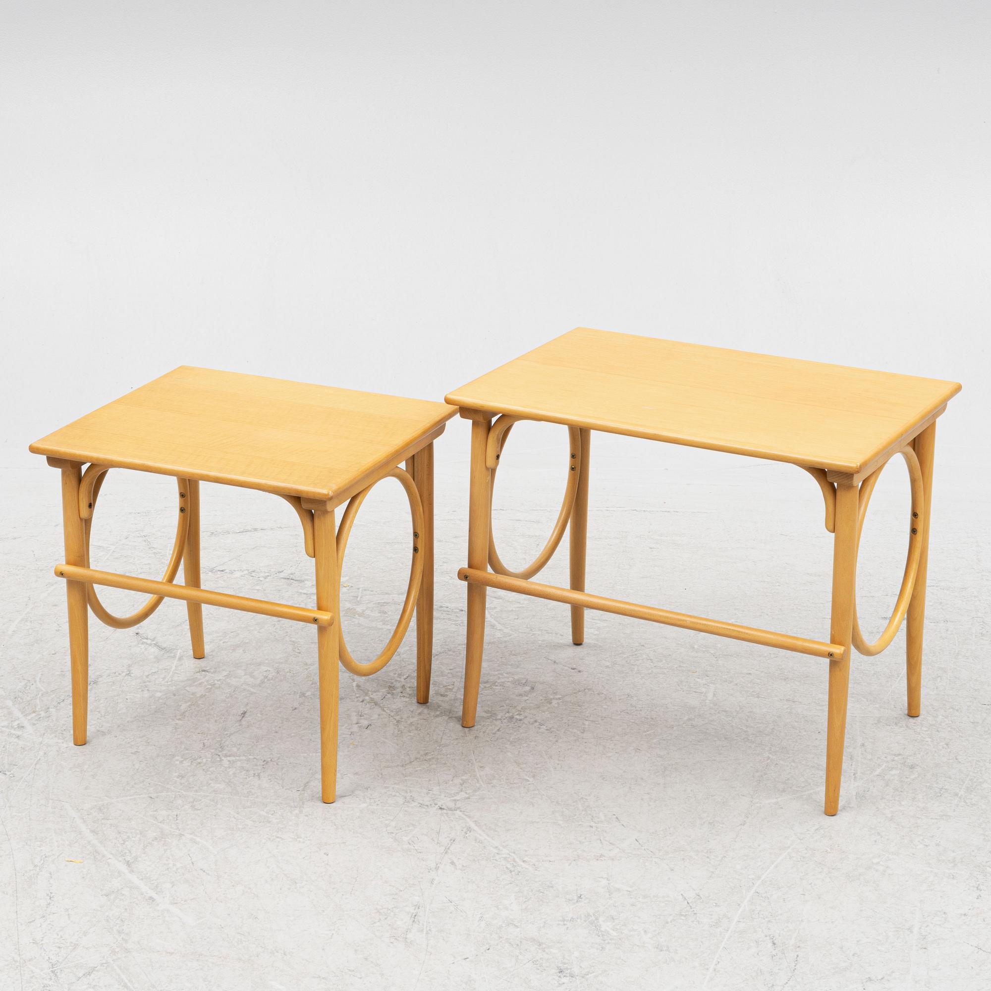 Satsbord, 2 delar, modell 1063 A-B, Thonet, 1980-tal.