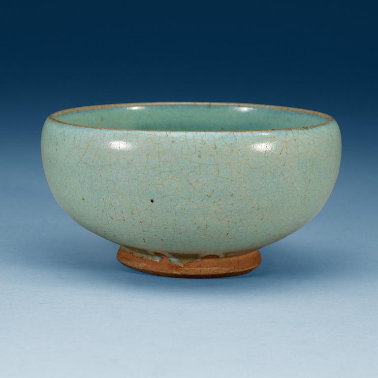 A lavender blue Junyao bowl, presumably Song dynasty (960-1279).