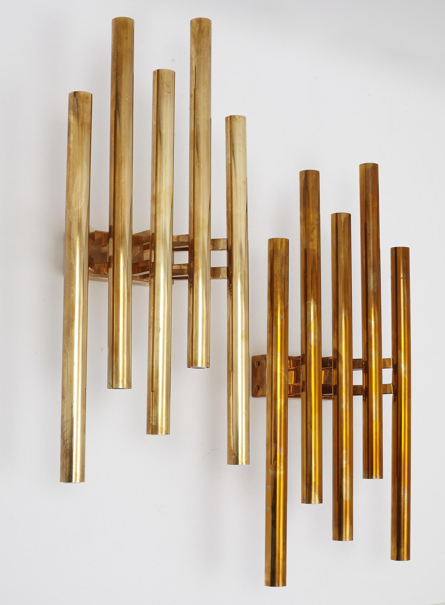 Wall lamps, a pair, Blond lighting, 21st century.