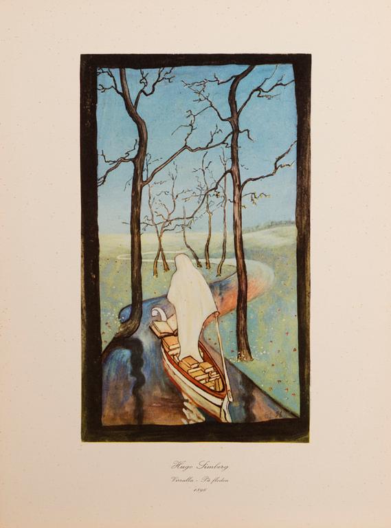HUGO SIMBERG, after, a folder with 20 off-set printings, WSOY Porvoo 1952.