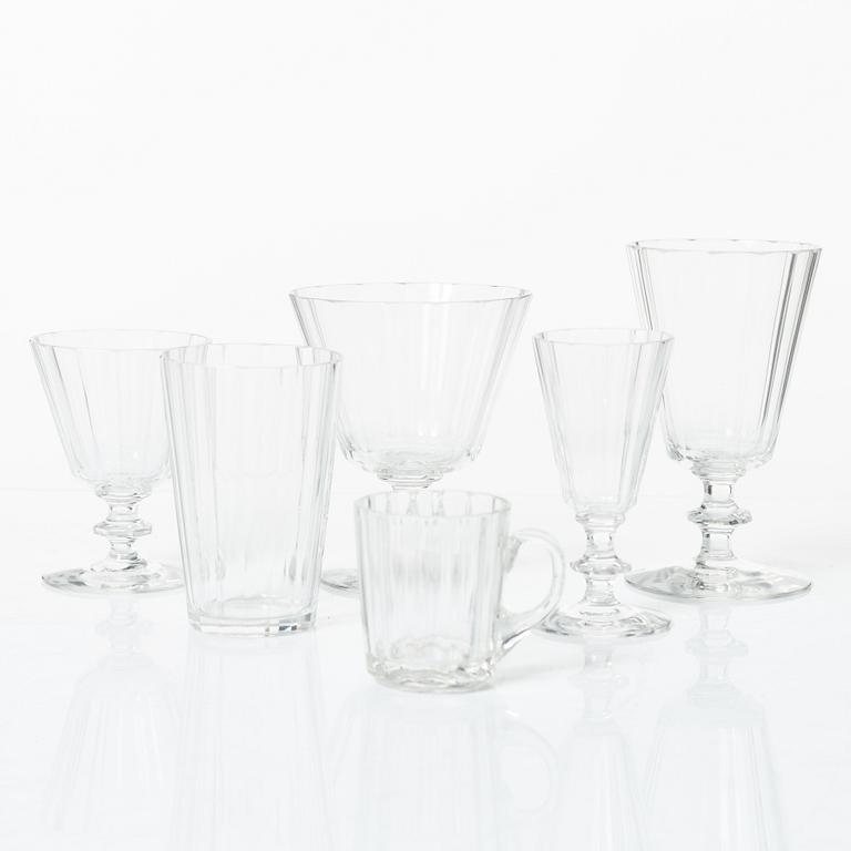Elis Bergh, glass service, 68 pieces, "Karlberg", Kosta.