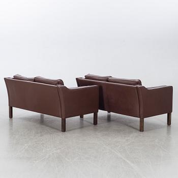 Two leather couches second half of the 20th century.