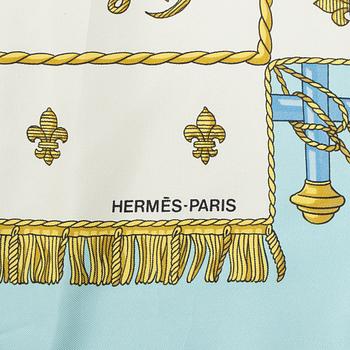 Hermès, scarf, "Vue du Carosse de la Galère La Réale".