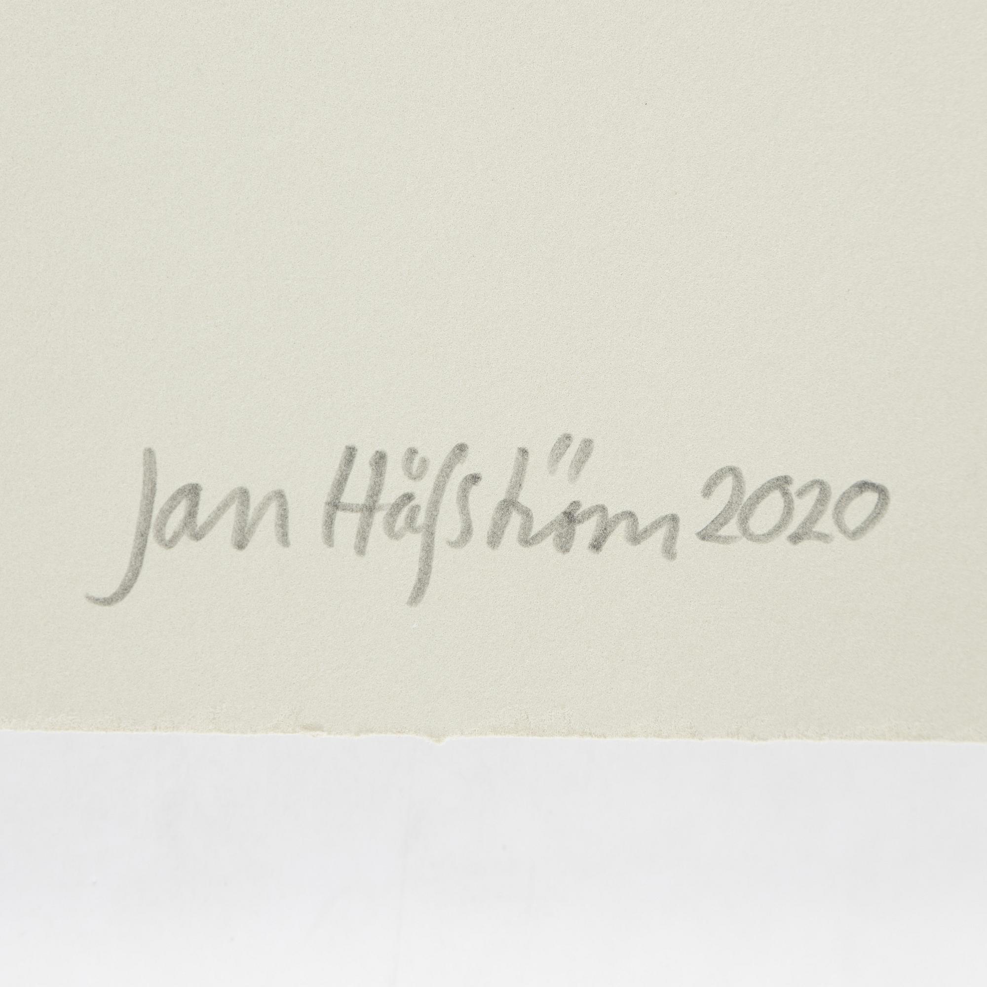 Jan Håfström, etsning, 2020, signerad 45/50.