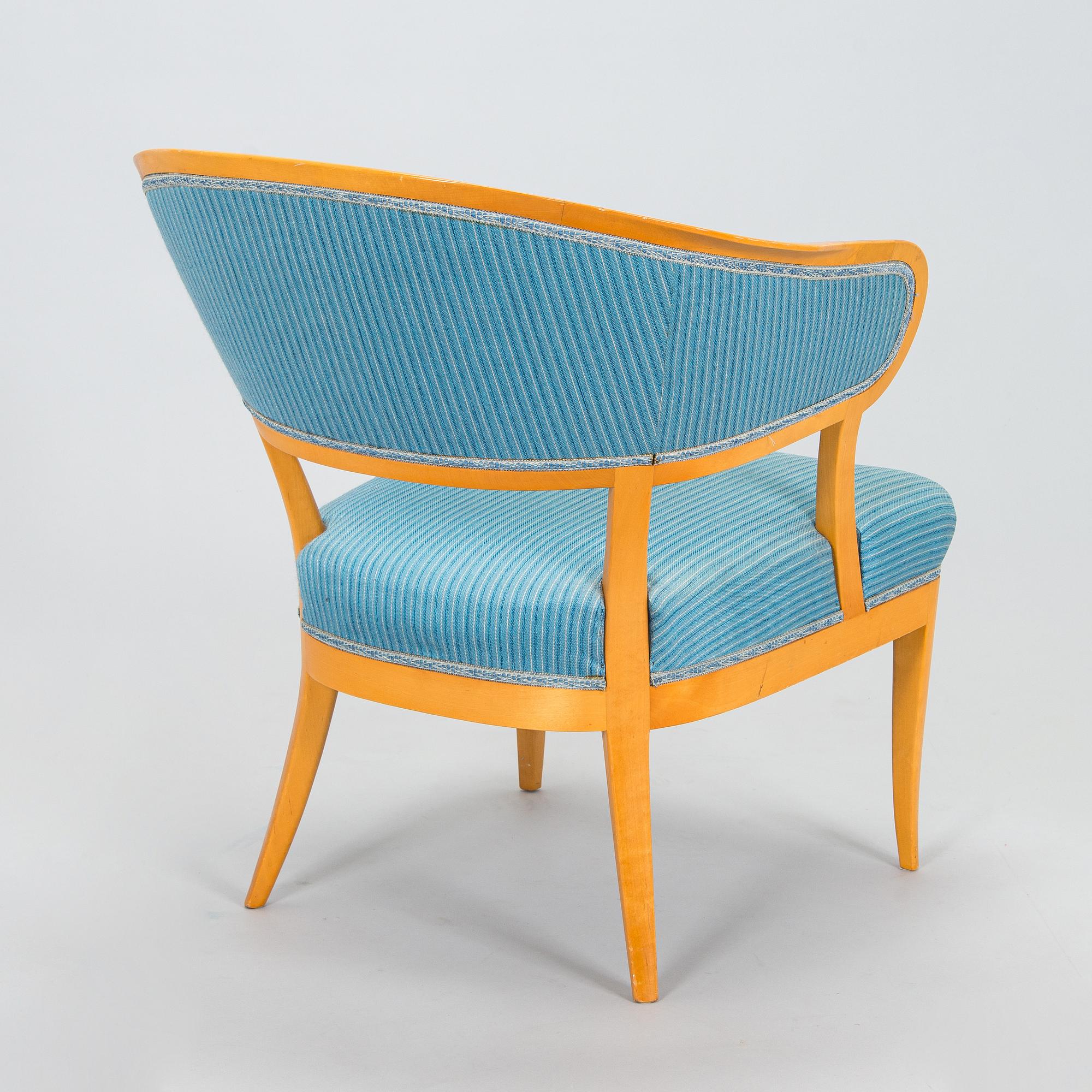 Carl Malmsten, an "Erik Gustaf" armchair, later part of the 20th century.