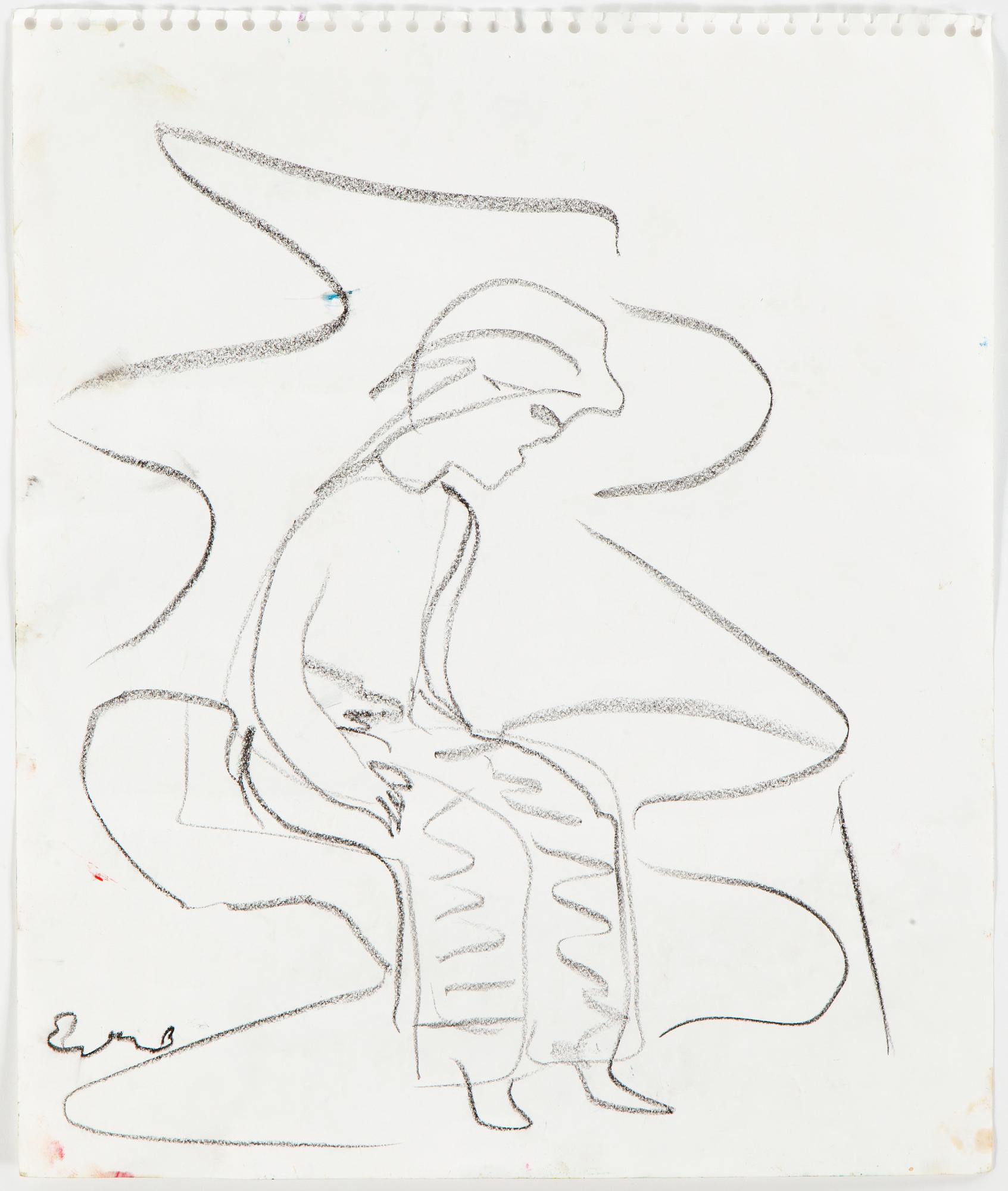 ERLAND CULLBERG, Chalk drawings, 10, signed.