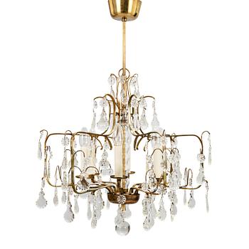 PAAVO TYNELL, a mid-20th century chandelier for Idman. Finland.