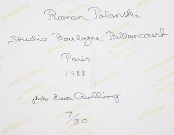 Ewa Rudling, photograph of Roman Polanski, signed.