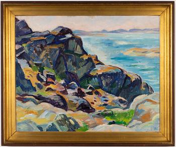 Birger Simonsson, oil on canvas, signed BS.